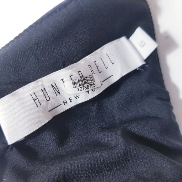 Hunter Bell Women size 6 Navy Blue Cutout Midi Bodycon Dress Sleeveless - Picture 4 of 16